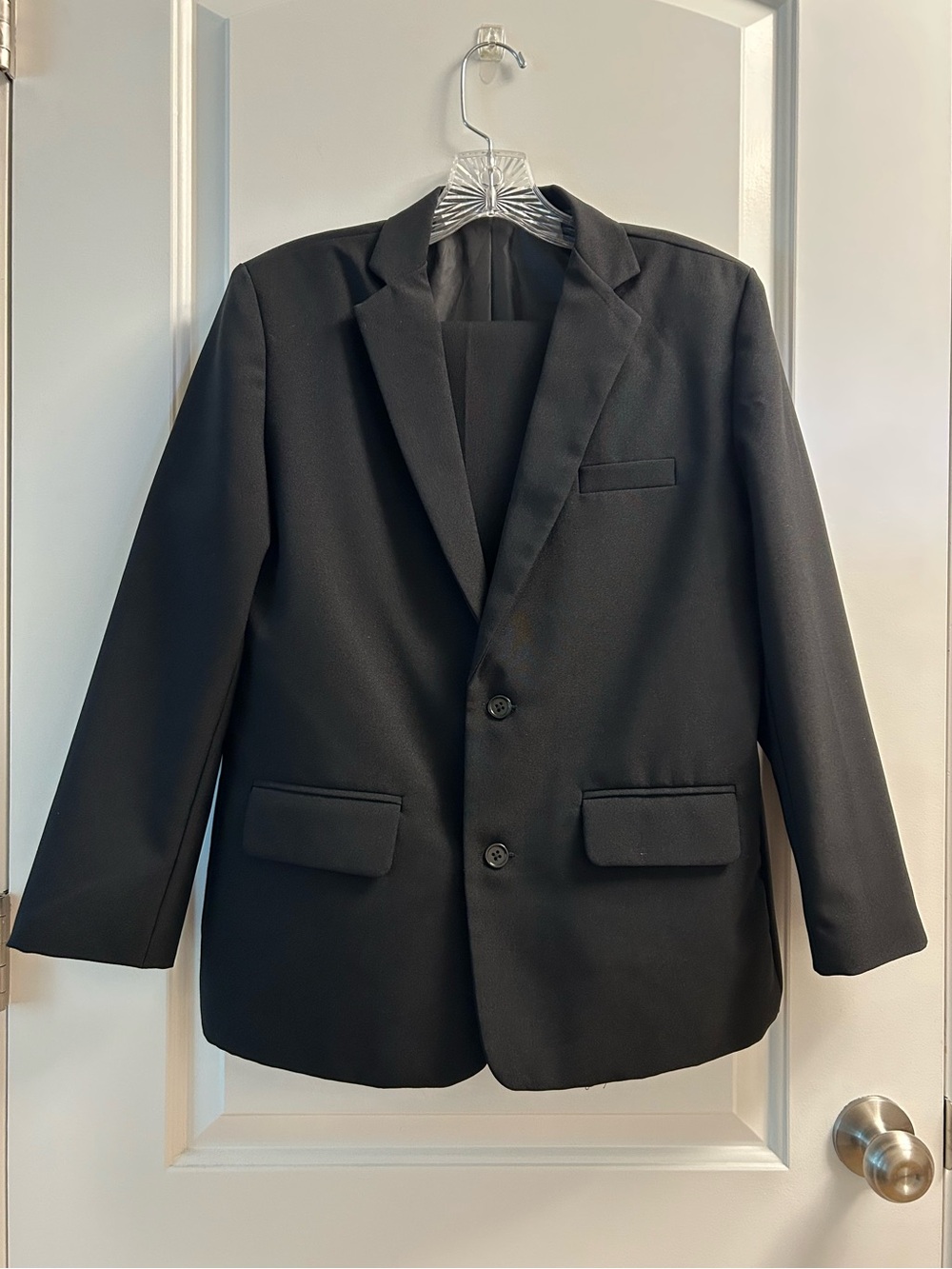Boys’ Classic Black Two-Piece Suit - Size 14